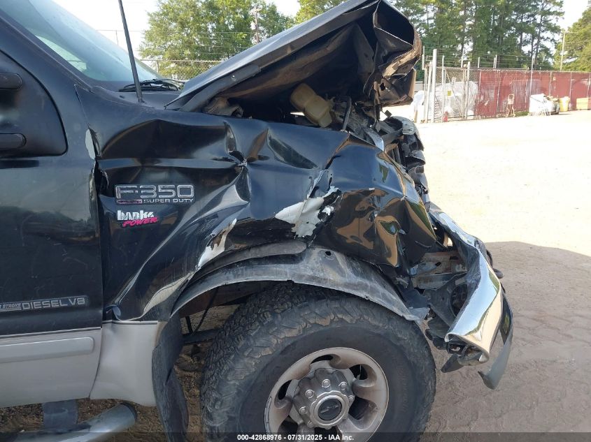 2002 Ford F-350 Lariat/Xl/Xlt VIN: 1FTSW31F22EB33960 Lot: 42868976