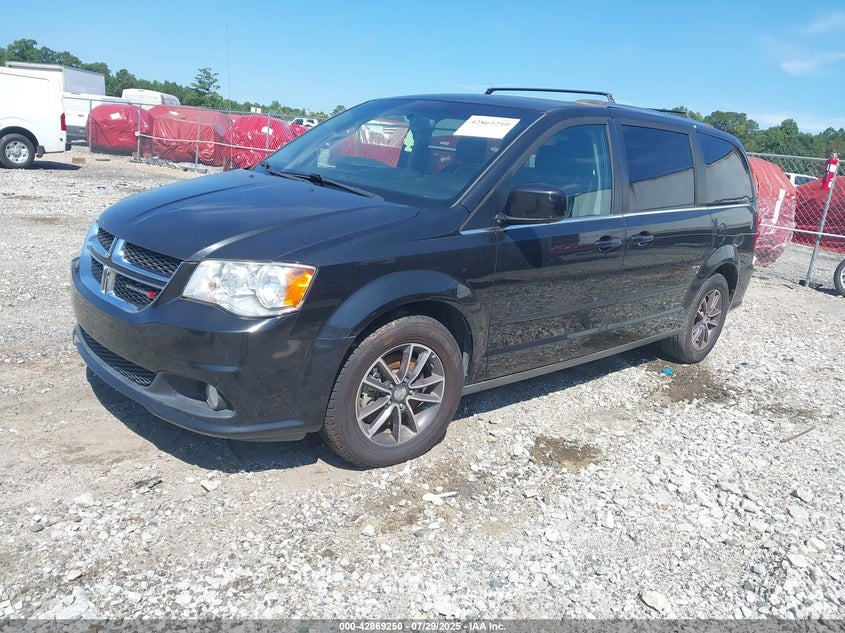 2017 Dodge Grand caravan 3.6 Sxt Black Lot 111042869250 Vin 2C4RDGCG7HR801331