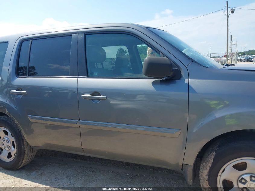 2009 Honda Pilot Lx VIN: 5FNYF38289B005180 Lot: 42869675