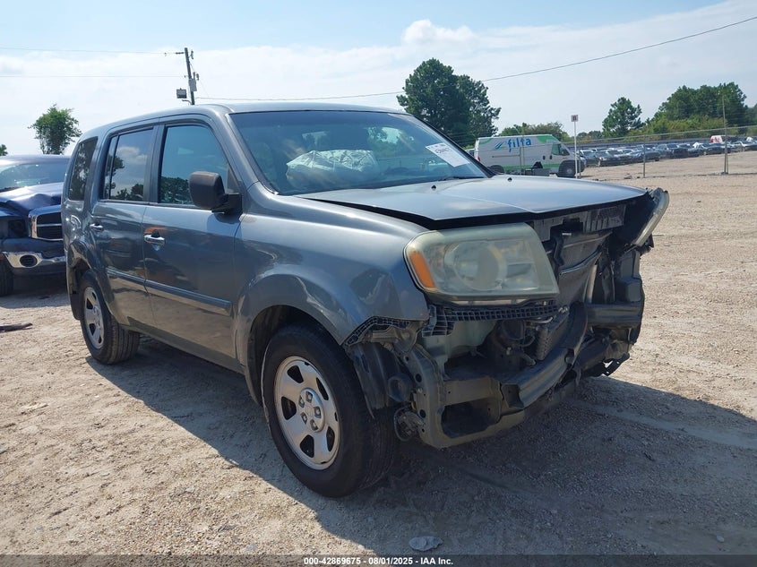 5FNYF38289B005180 2009 Honda Pilot Lx auction photo 1