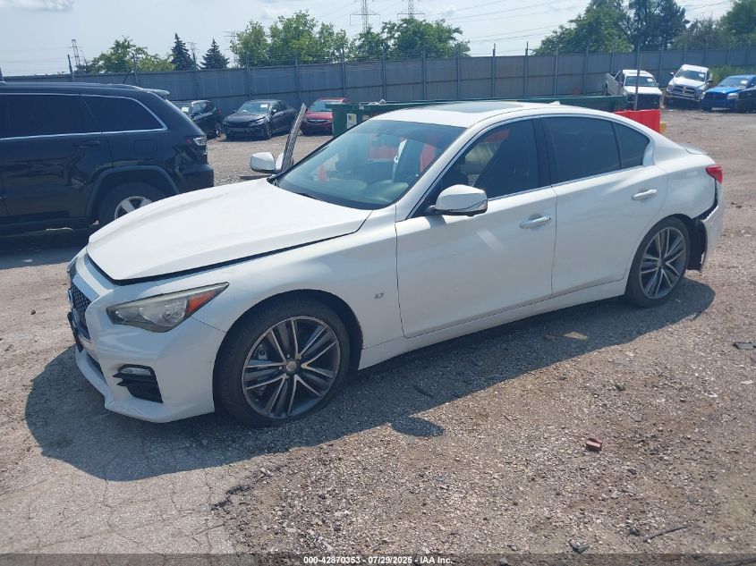2014 Infiniti Q50 Sport VIN: JN1BV7AP4EM684570 Lot: 42870353
