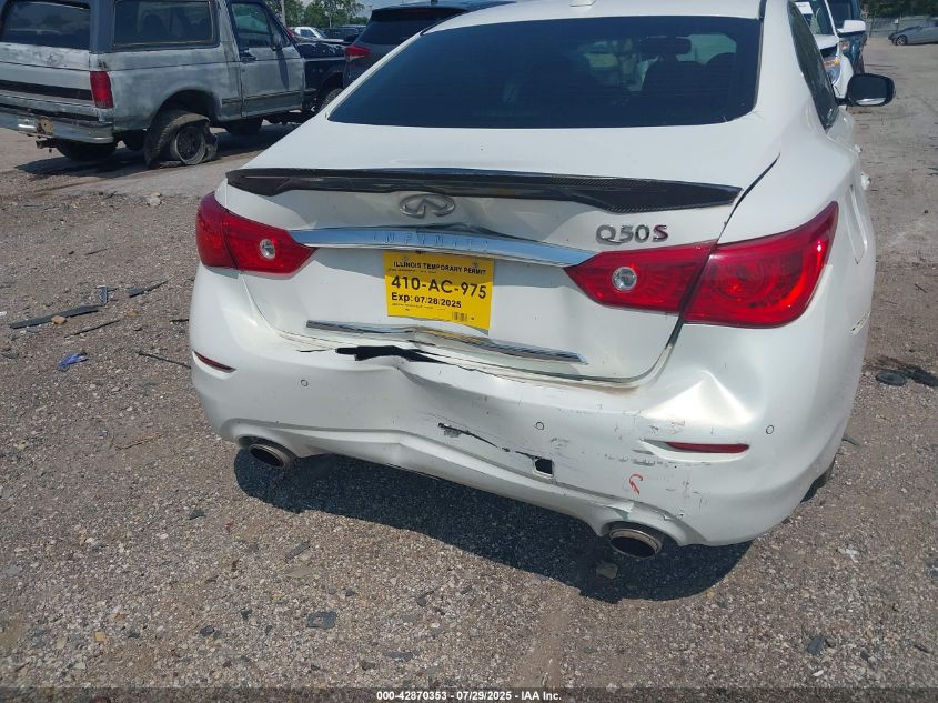 2014 Infiniti Q50 Sport VIN: JN1BV7AP4EM684570 Lot: 42870353