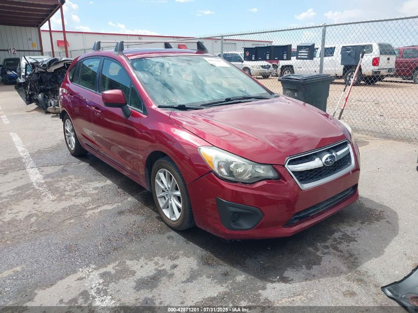 2013 Subaru Impreza 2.0I Premium VIN: JF1GPAC6XD2800837 Lot: 42871201