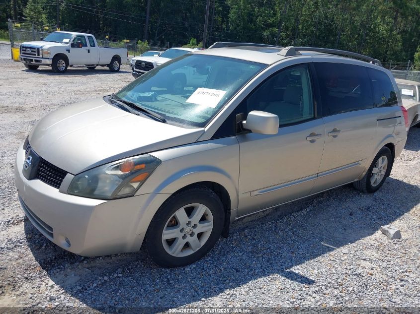 2004 Nissan Quest 3.5 Sl VIN: 5N1BV28U44N371048 Lot: 42871208