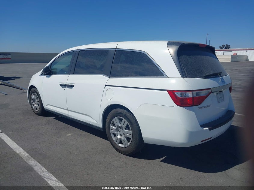 Vin: 5fnrl5h25bb007578, lot: 43365439, honda odyssey lx 20113
