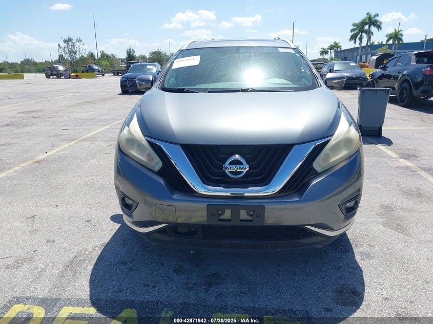 2015 Nissan Murano Sl VIN: 5N1AZ2MG1FN250965 Lot: 42871942