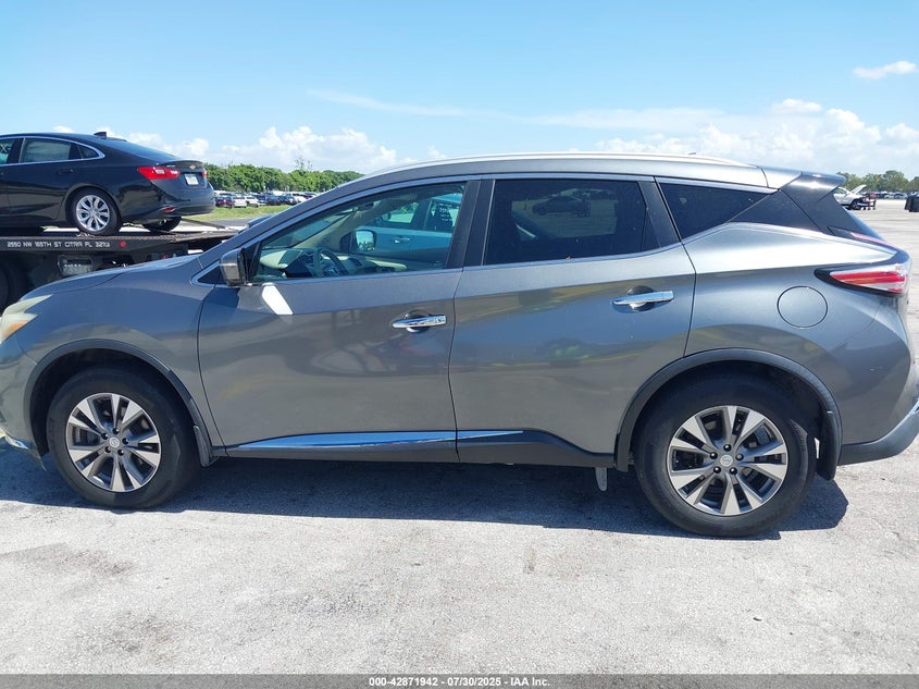 2015 Nissan Murano Sl VIN: 5N1AZ2MG1FN250965 Lot: 42871942