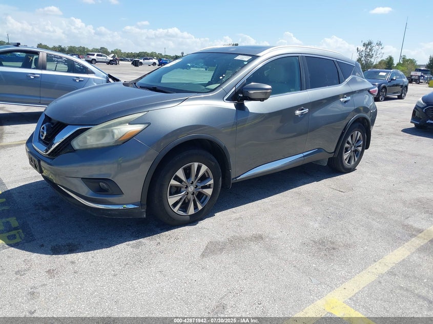 2015 Nissan Murano Sl VIN: 5N1AZ2MG1FN250965 Lot: 42871942