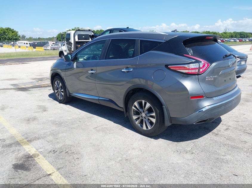 2015 Nissan Murano Sl VIN: 5N1AZ2MG1FN250965 Lot: 42871942