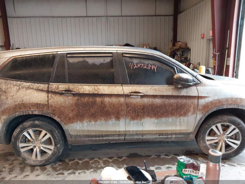 2018 Honda Pilot Ex VIN: 5FNYF6H31JB021963 Lot: 42872144