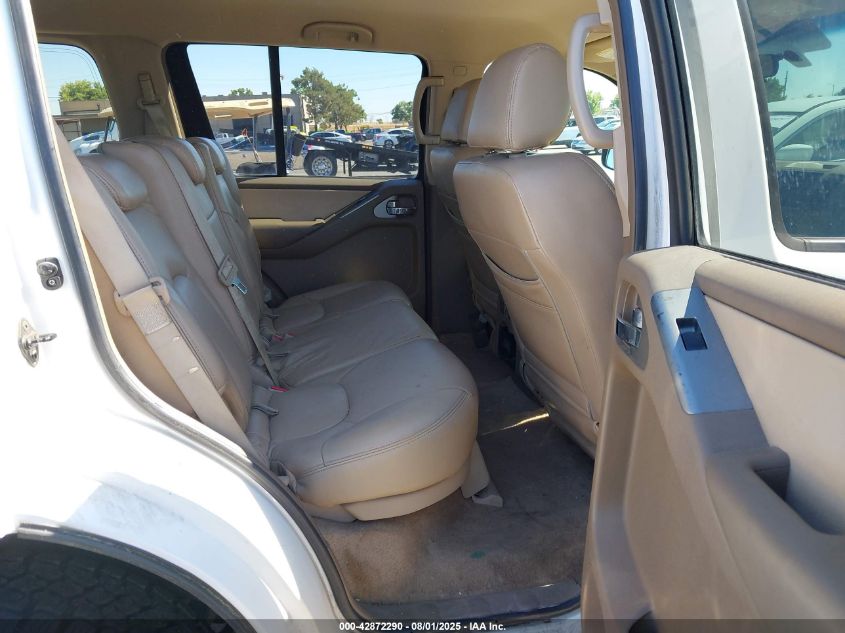 2006 Nissan Pathfinder Le/Se/Xe VIN: 5N1AR18W66C665576 Lot: 42872290