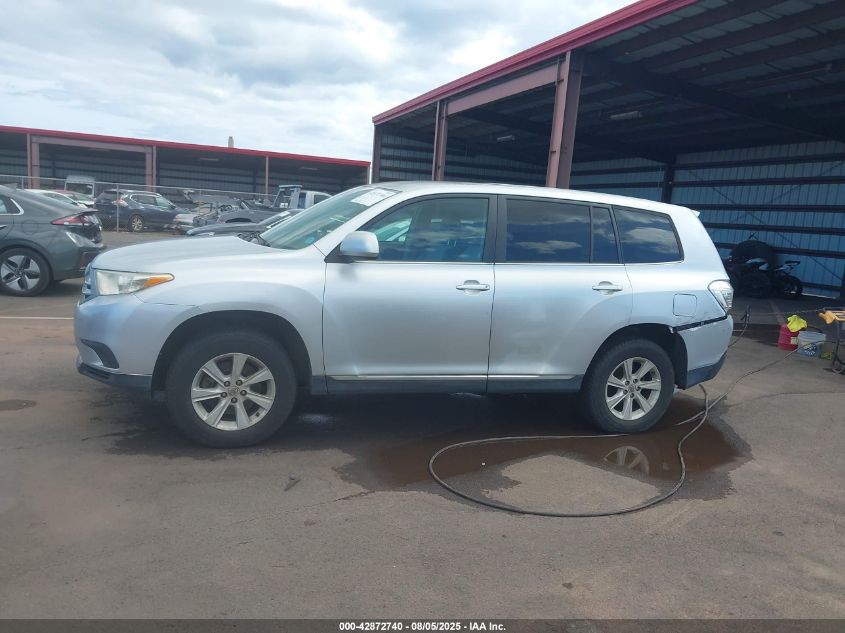 2013 Toyota Highlander Base Plus V6/Base V6/Se V6 VIN: 5TDZK3EH2DS112674 Lot: 42872740