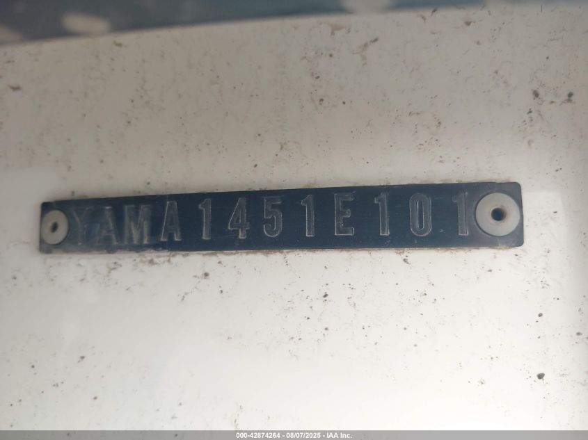 2001 Yamaha Waverunner Gp1200R VIN: 00000YAMA1451E101 Lot: 42874264