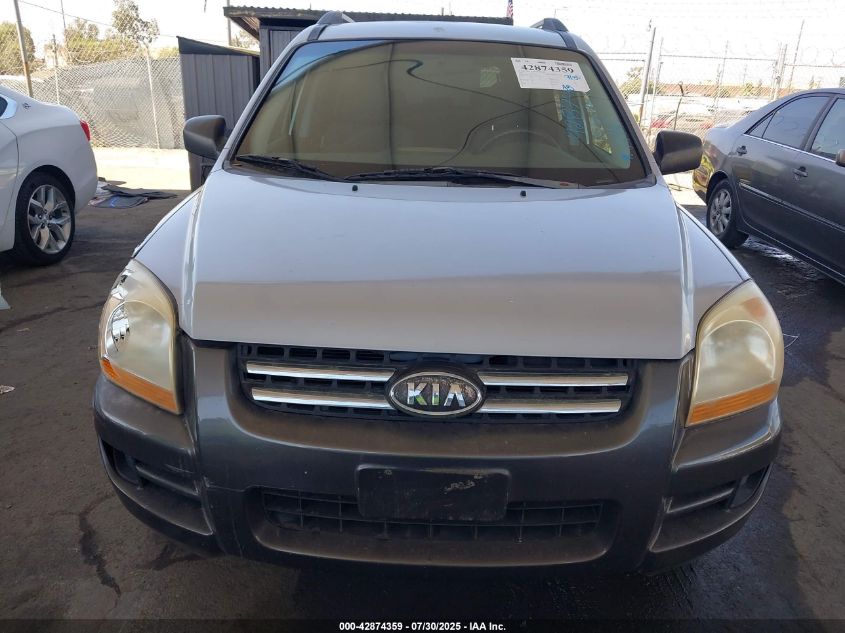 2006 Kia Sportage Ex V6/Lx V6 VIN: KNDJF723X67156436 Lot: 42874359