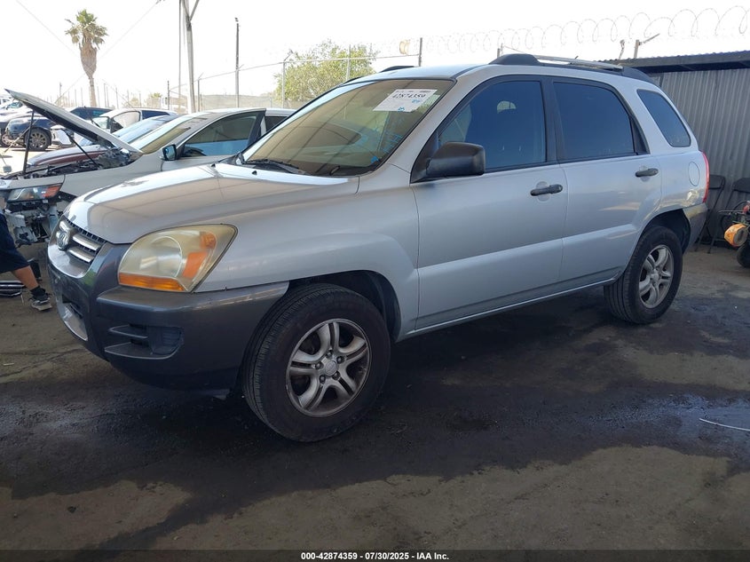 KNDJF723X67156436 2006 KIA SPORTAGE photo no. 2