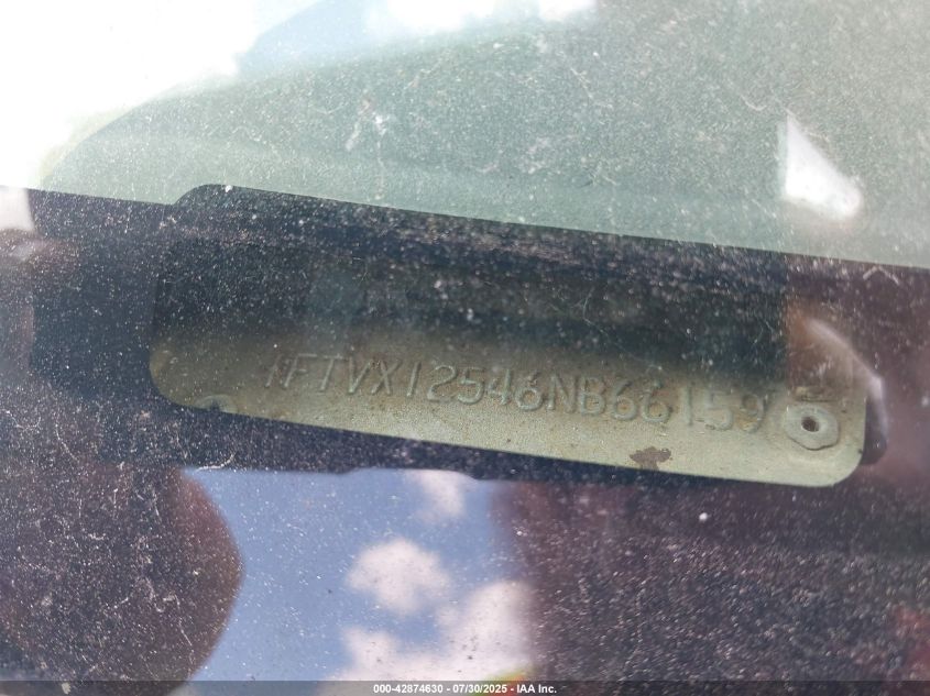 2006 Ford F-150 Lariat/Xl/Xlt VIN: 1FTVX12546NB66159 Lot: 42874630