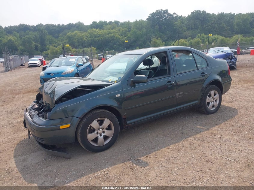 2003 Volkswagen Jetta Gls 2.0L green sedan gasoline 3VWSK69M23M029087 photo #3