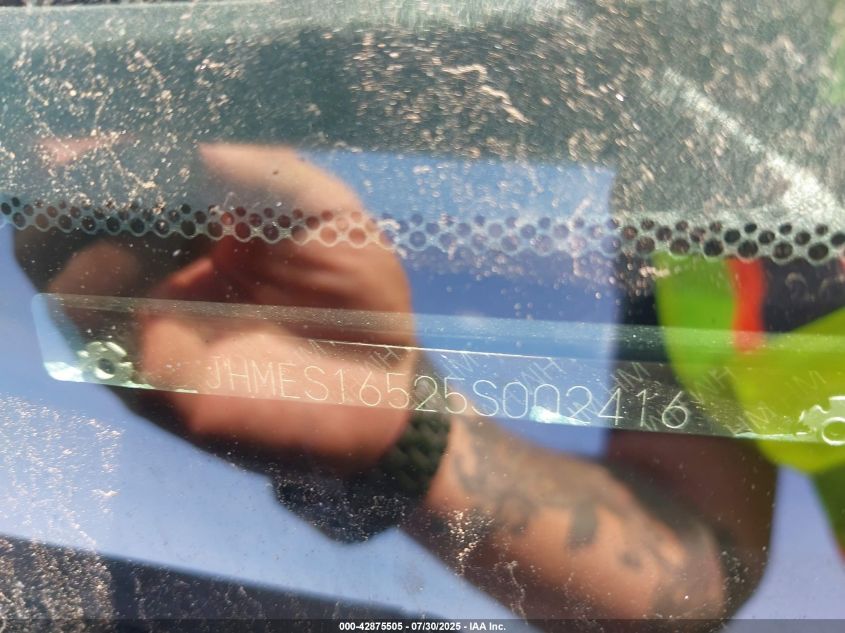 2005 Honda Civic Lx VIN: JHMES16525S002416 Lot: 42875505