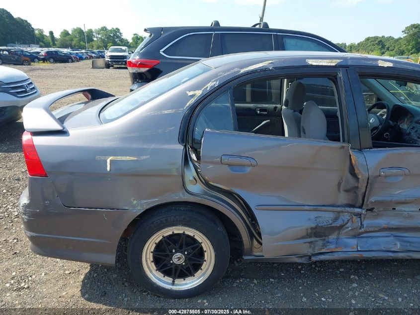 2005 Honda Civic Lx VIN: JHMES16525S002416 Lot: 42875505