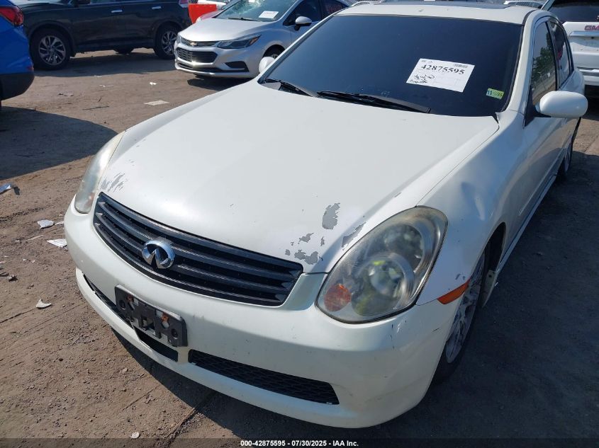 2006 Infiniti G35X VIN: JNKCV51F16M613405 Lot: 42875595