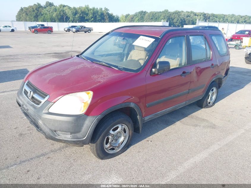 2002 Honda Cr-V Lx VIN: JHLRD784X2C013828 Lot: 42876684