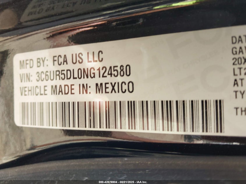 2022 RAM 2500 LONE STAR  4X4 6'4 BOX - 3C6UR5DL0NG124580
