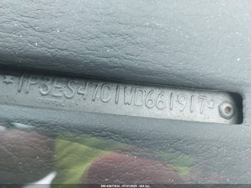 1998 Plymouth Neon Competition/Highline VIN: 1P3ES47C1WD661917 Lot: 42877834