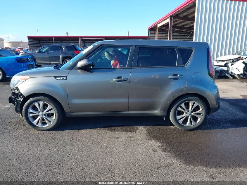 2015 Kia Soul + VIN: KNDJP3A51F7138433 Lot: 42878322