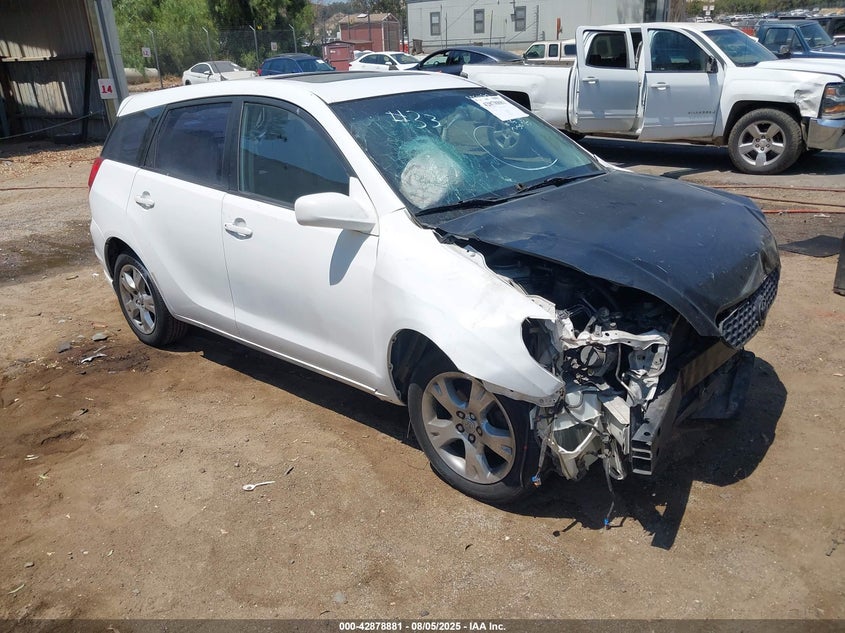 2003 Toyota Matrix Xr white hatchback gasoline 2T1KR32E53C018903 photo #1