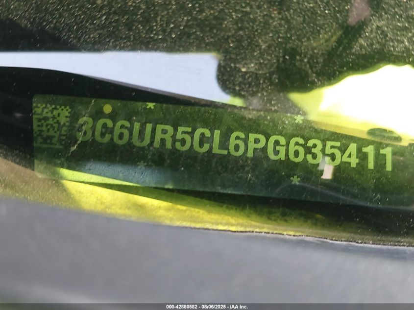 2023 Ram 2500 Tradesman 4X4 6'4 Box VIN: 3C6UR5CL6PG635411 Lot: 42880582