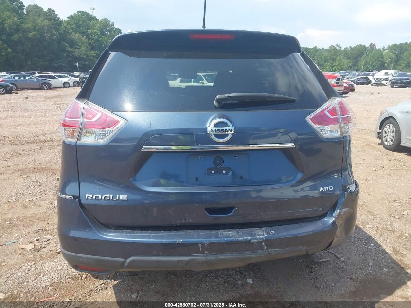 2016 Nissan Rogue S/Sl/Sv VIN: KNMAT2MV4GP61987 Lot: 42880702