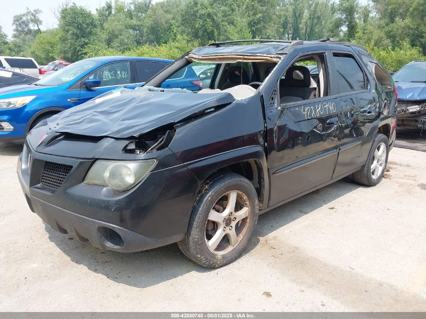 2003 Pontiac Aztek black other gasoline 3G7DA03E93S514818 photo #3