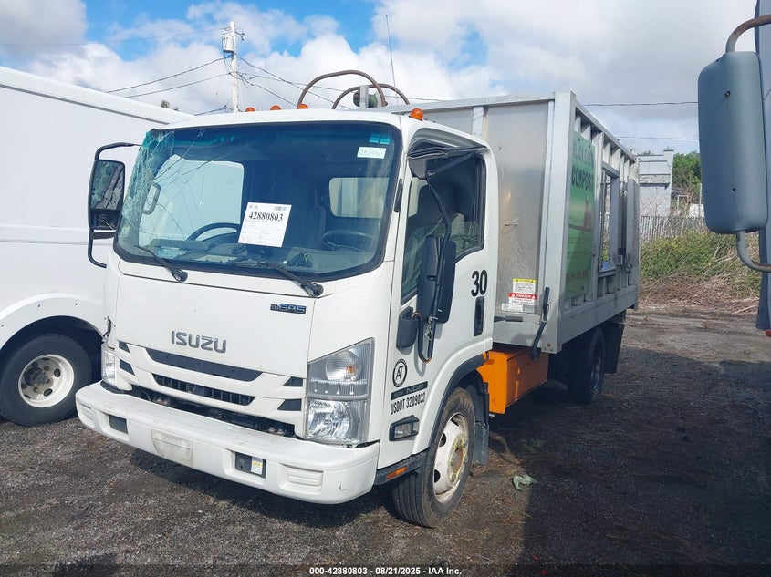 2022 Isuzu Nqr white van gasoline 54DE5W1L6NS502344 photo #3