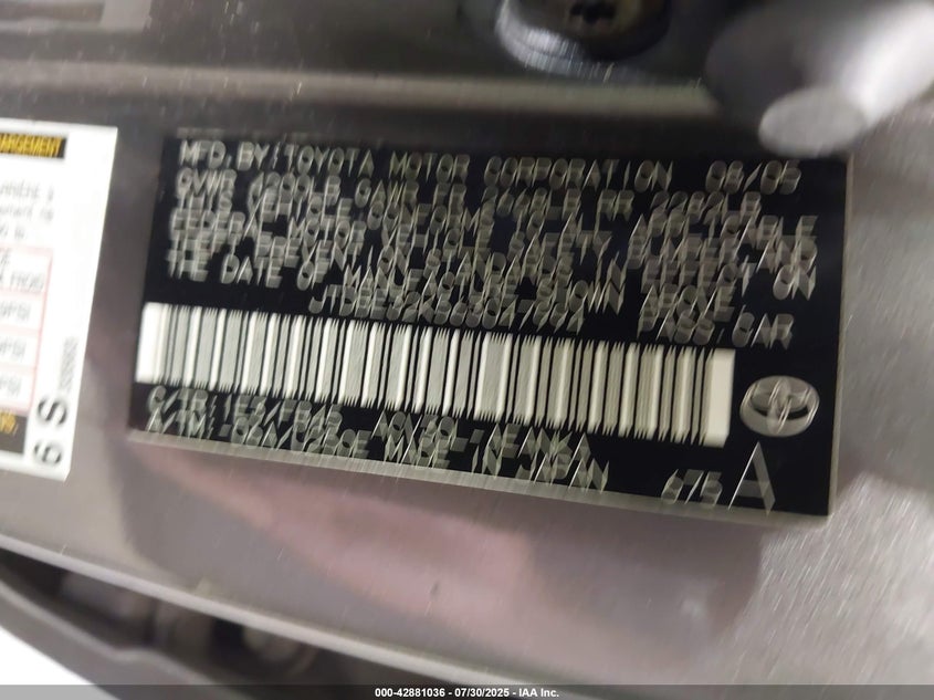 2006 Toyota Camry Le VIN: JTDBE32K563047994 Lot: 42881036