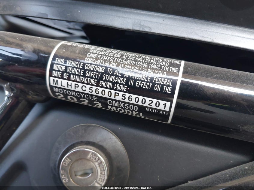 MLHPC5600P5600201 2023 HONDA CM photo no. 10