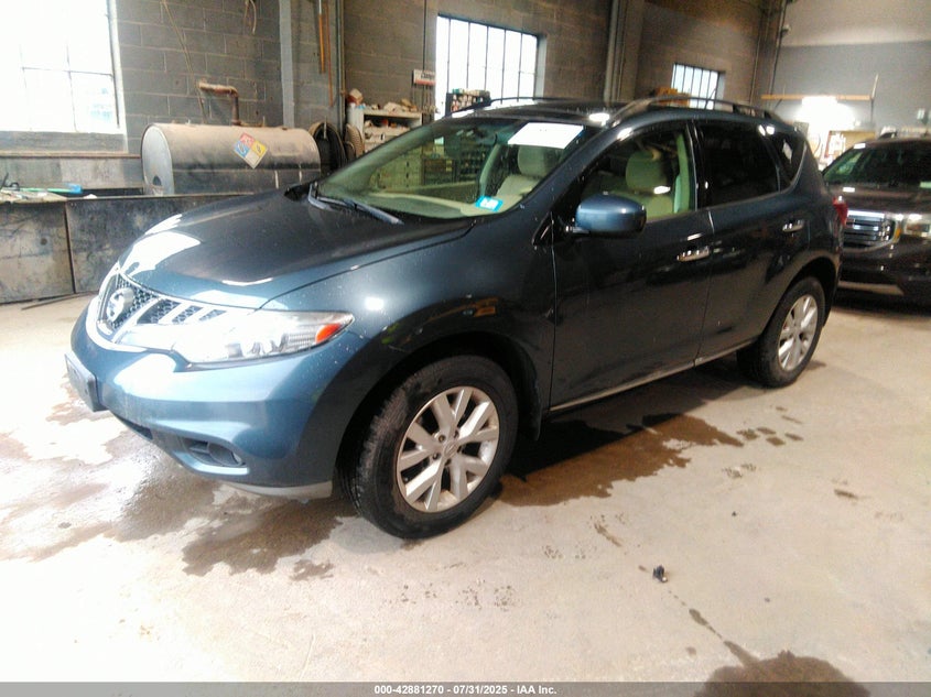 2012 Nissan Murano Sv VIN: JN8AZ1MW0CW209906 Lot: 42881270