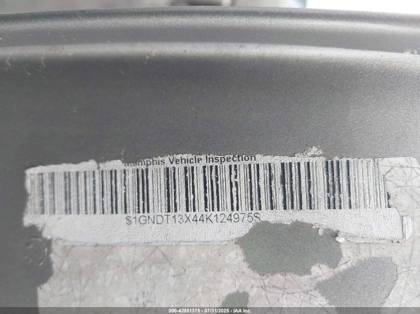 2004 Chevrolet Blazer Ls VIN: 1GNDT13X44K124975 Lot: 42881375