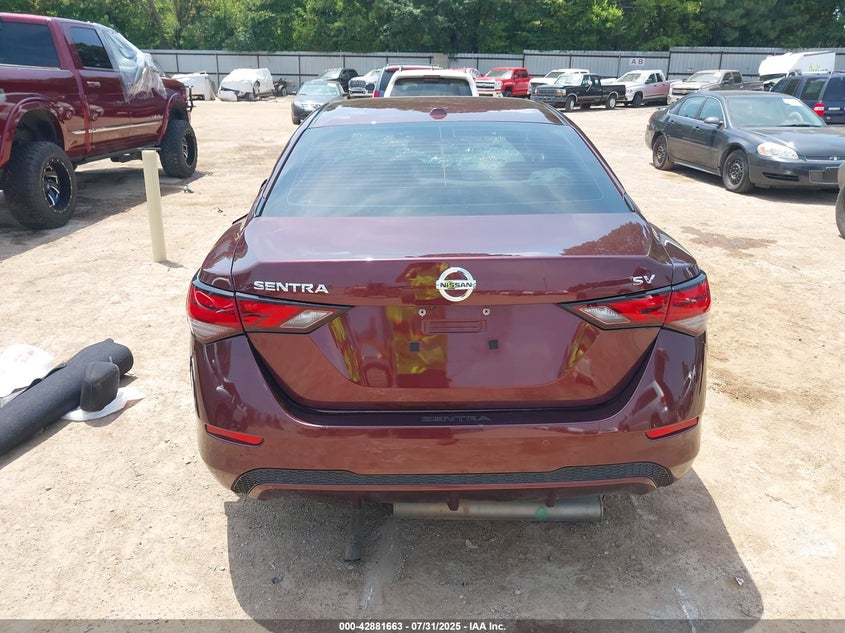 2021 Nissan Sentra 2.0 Sv Xtronic Cvt Brown Lot 111042881663 Vin 3N1AB8CV8MY317754