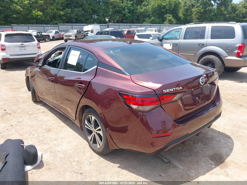 2021 Nissan Sentra 2.0 Sv Xtronic Cvt Brown Lot 111042881663 Vin 3N1AB8CV8MY317754