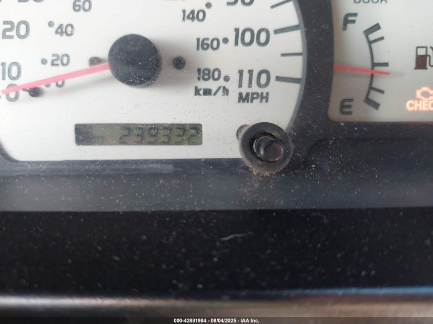 2001 Toyota Tacoma Base V6 VIN: 5TEHN72N31Z747342 Lot: 42881984