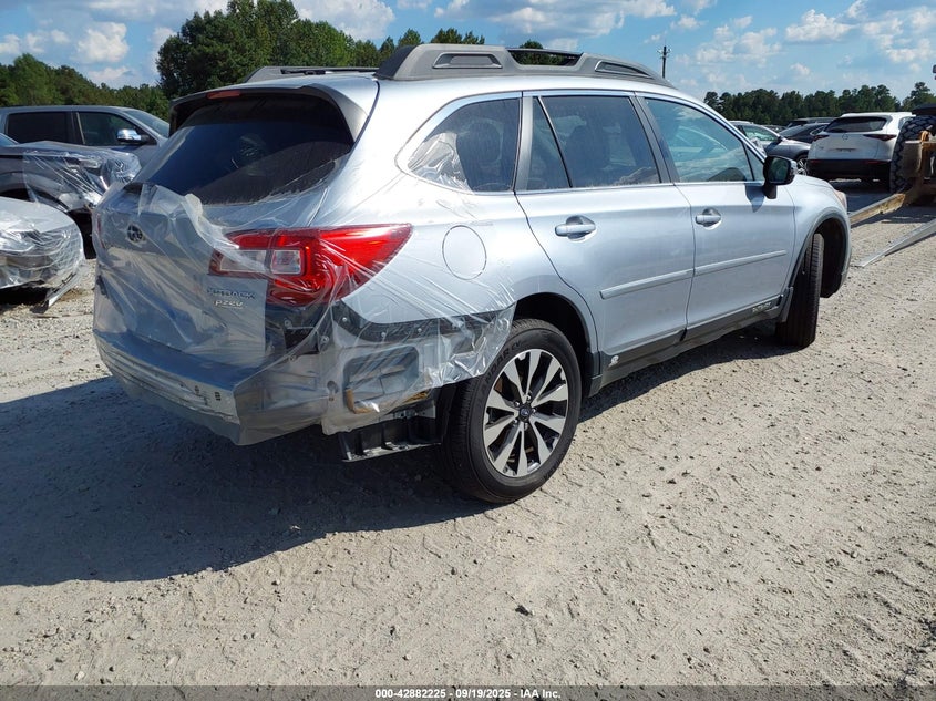 Vin: 4s4bsanc1f3299738, lot: 43375894, subaru outback 2.5i limited 20154