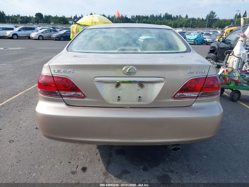 2006 Lexus Es 330 VIN: JTHBA30G665154839 Lot: 42882230