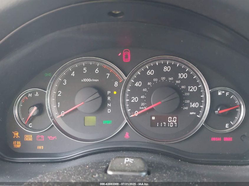 2009 Subaru Outback 2.5I Limited VIN: 4S4BP66CX97324274 Lot: 42883309