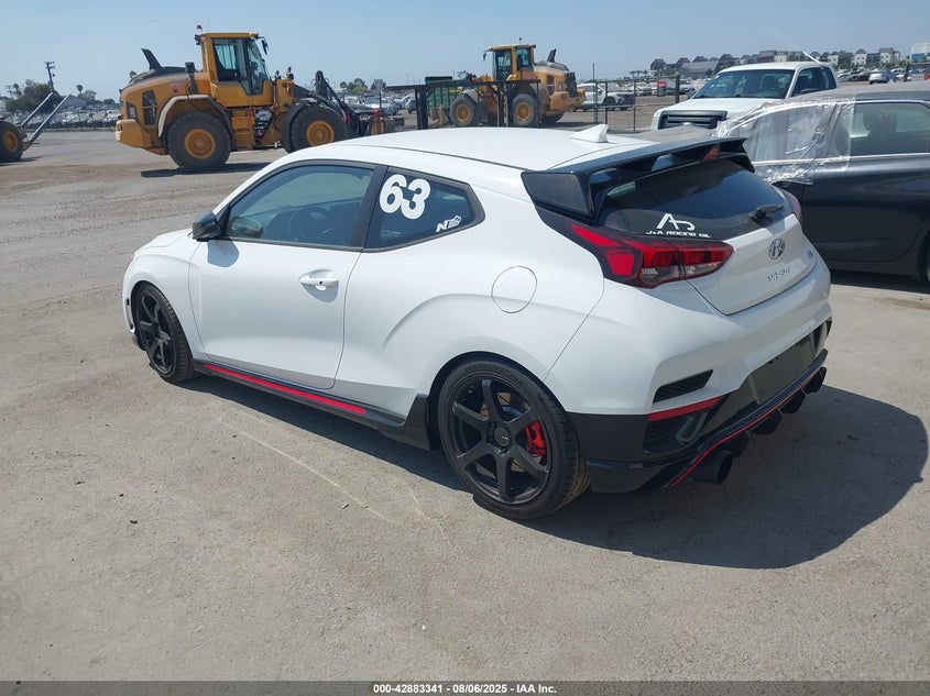 Vin: kmht36ah7nu013027, lot: 43377010, hyundai veloster n 20223