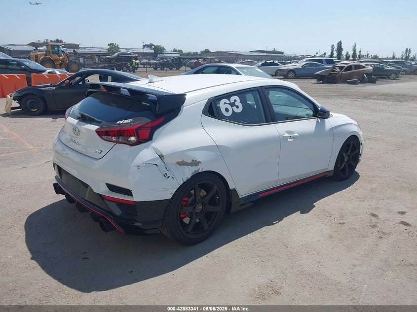 Vin: kmht36ah7nu013027, lot: 43377010, hyundai veloster n 20224