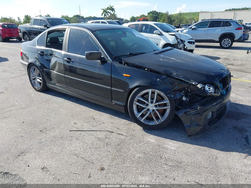 2004 BMW 330I black sedan gasoline WBAEV534X4KM34307 photo #1