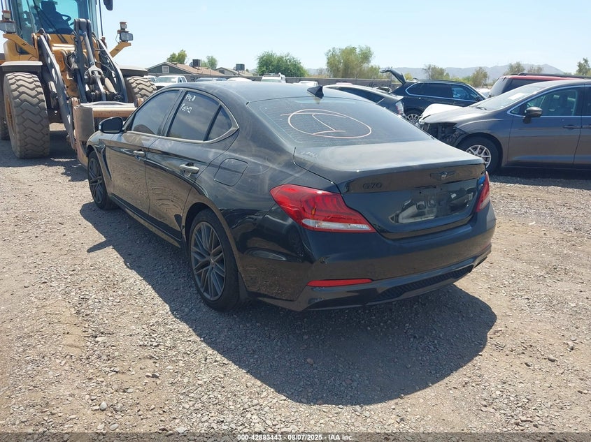 Vin: kmtg34la2ku014495, lot: 43377112, genesis g70 2.0t advanced 20193