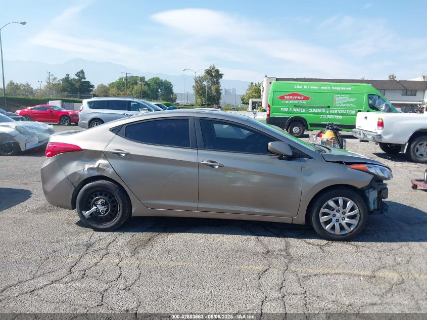 2013 Hyundai Elantra Gls VIN: 5NPDH4AE9DH231144 Lot: 42883663
