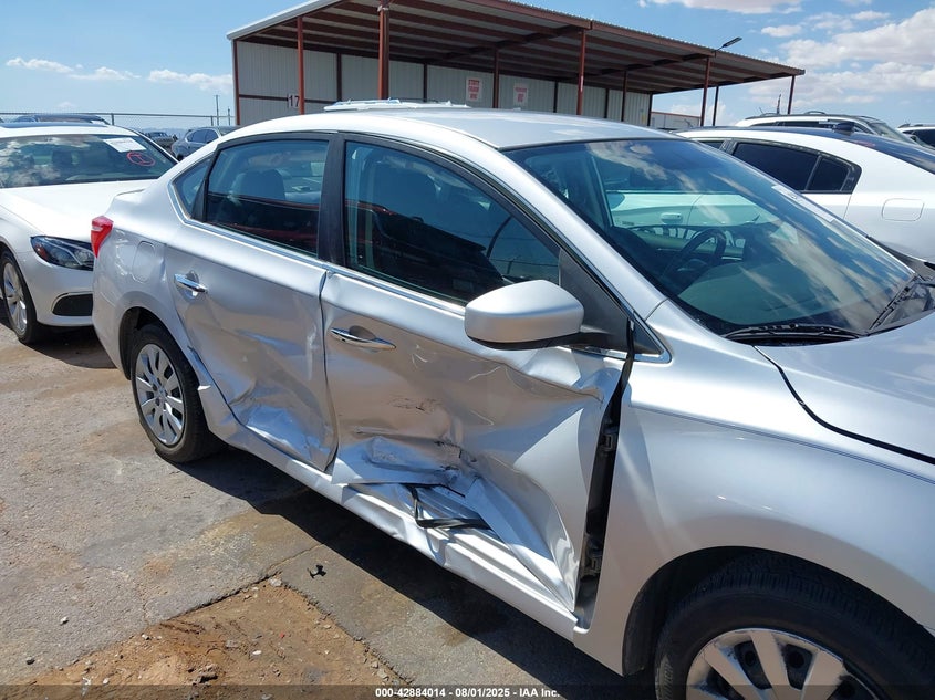 2017 Nissan Sentra 1.8 Sv Silver Lot 111042884014 Vin 3N1AB7AP2HL647424