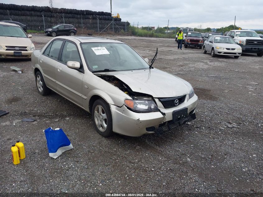 2002 Mazda Protege Dx/Es/Lx beige sedan gasoline JM1BJ225221596784 photo #1